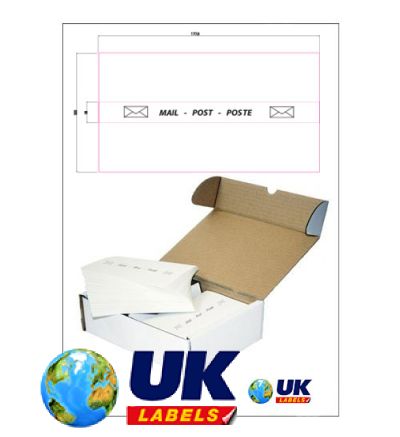 Universal Double - Double Franking Labels 177.8mm x 41mm